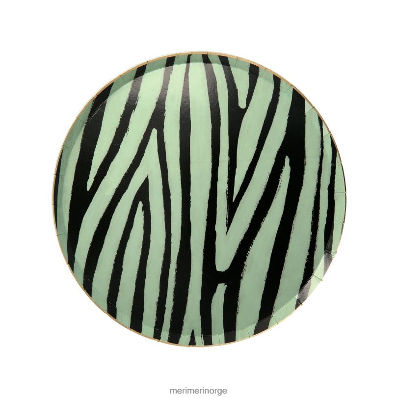 MERI MERI sideplater med safaridyrtrykk (x 8) 04TF4746 temaer og anledninger