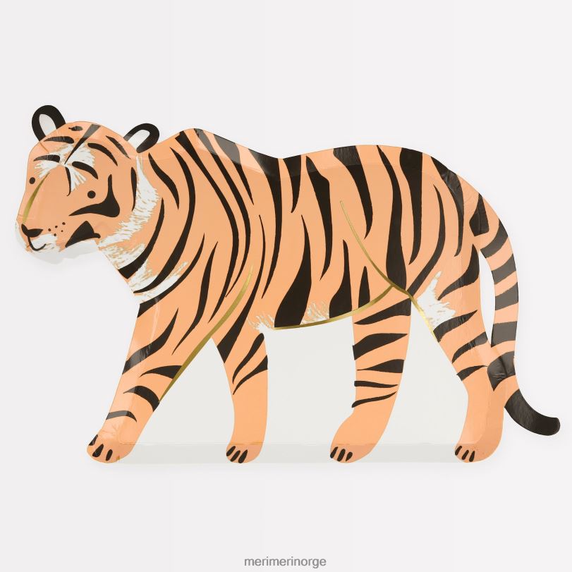 MERI MERI tigerplater (x 8) 04TF4739 temaer og anledninger