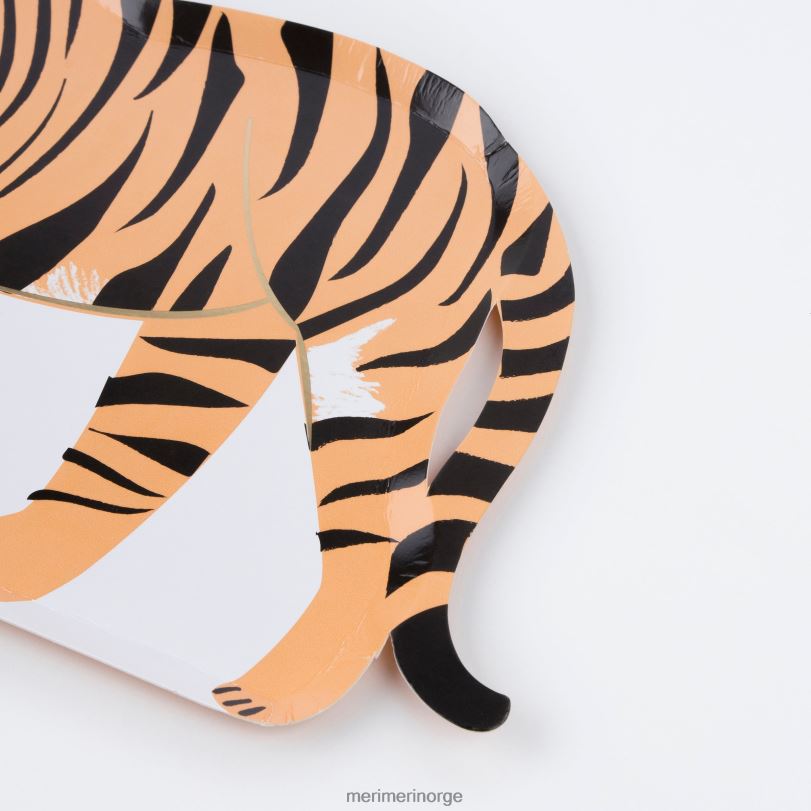 MERI MERI tigerplater (x 8) 04TF4739 temaer og anledninger