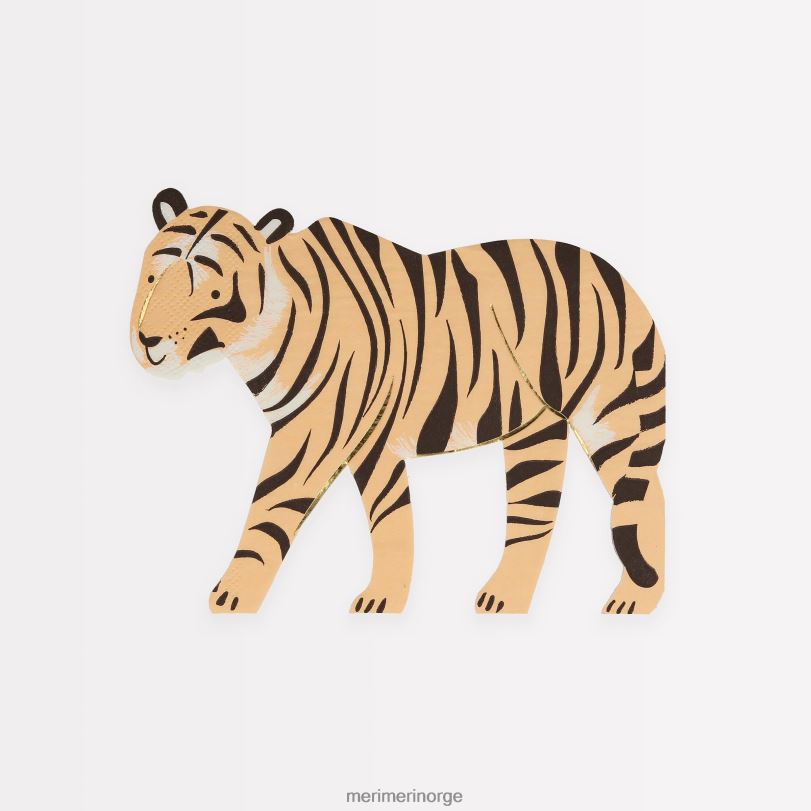 MERI MERI tigerservietter (x 16) 04TF4743 temaer og anledninger