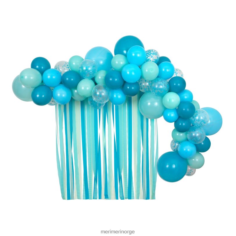 MERI MERI blå ballonger og streamers sett (x 52 ballonger) 04TF4840 temaer og anledninger