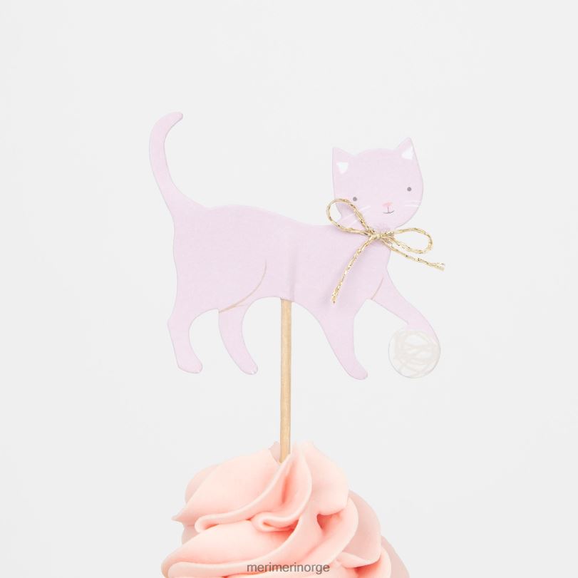 MERI MERI cupcakesett for søte kattunger (x 24 toppers) 04TF4657 temaer og anledninger